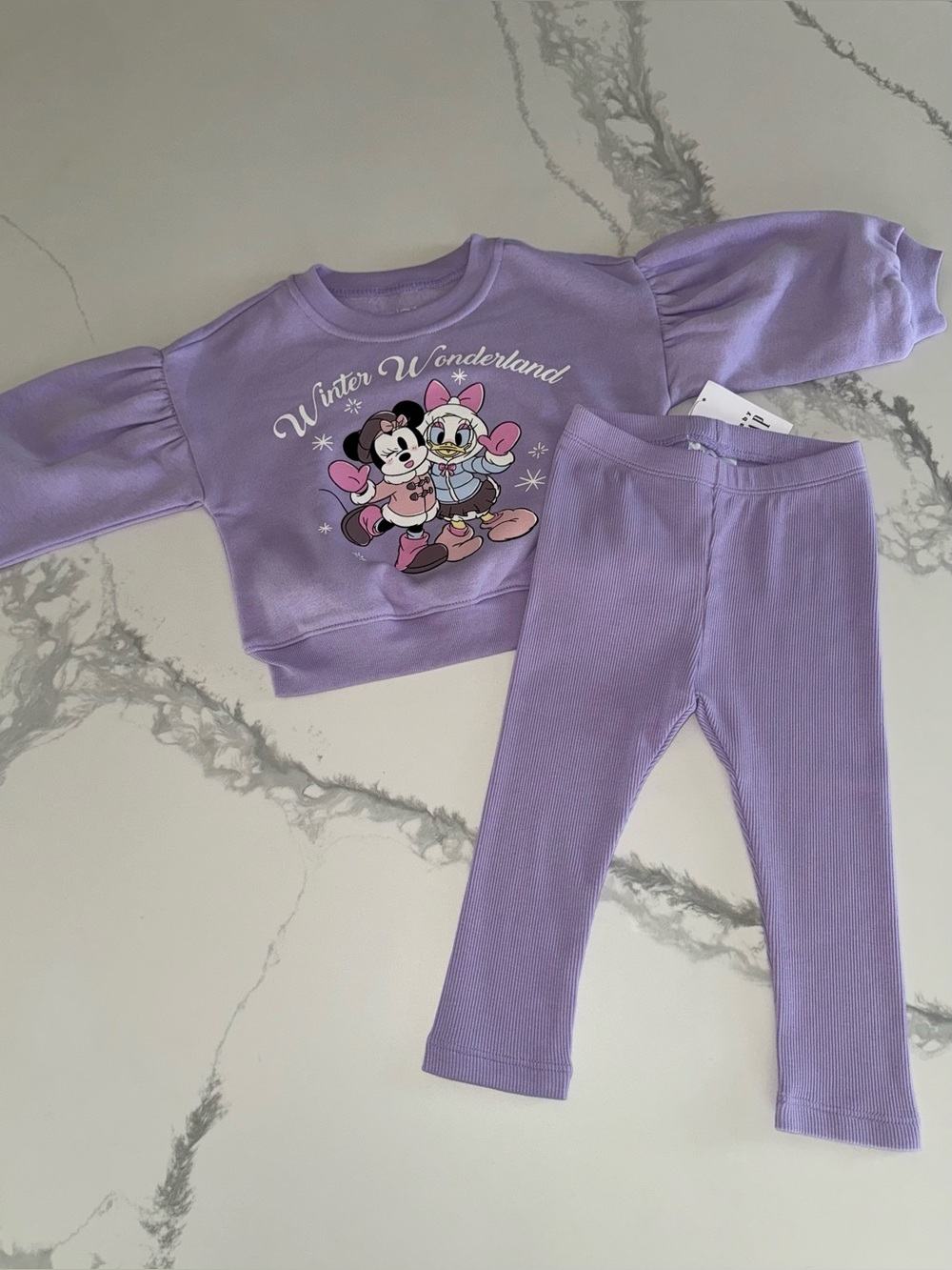 Baby GAP Disney Minnie Mouse & Daisy Duck Sweatshirt Set 12-18M